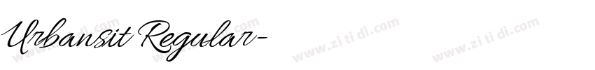 Urbansit Regular字体转换 Urbansit Regular字体转换